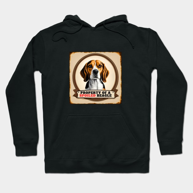 Property of a Spoiled Beagle Hoodie by Doodle and Things
